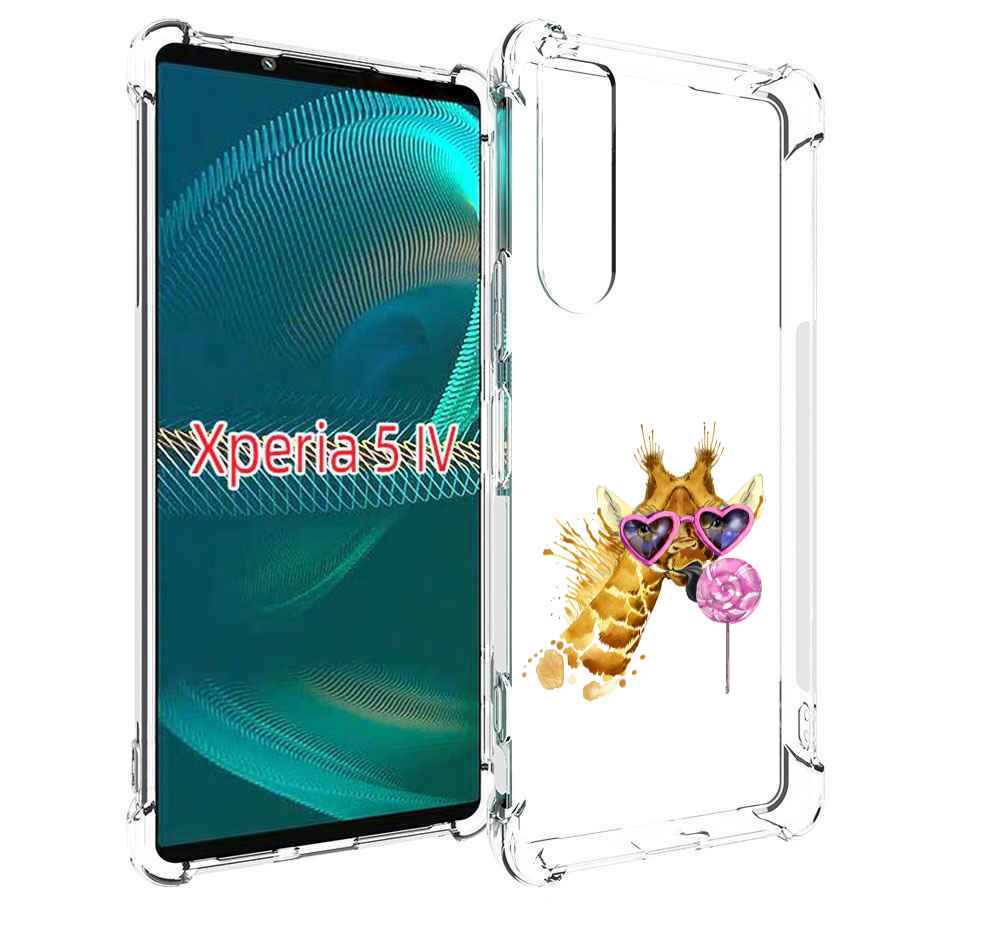

Чехол MyPads акварельный жираф для Sony Xperia 5 IV (5-4), Прозрачный, Tocco
