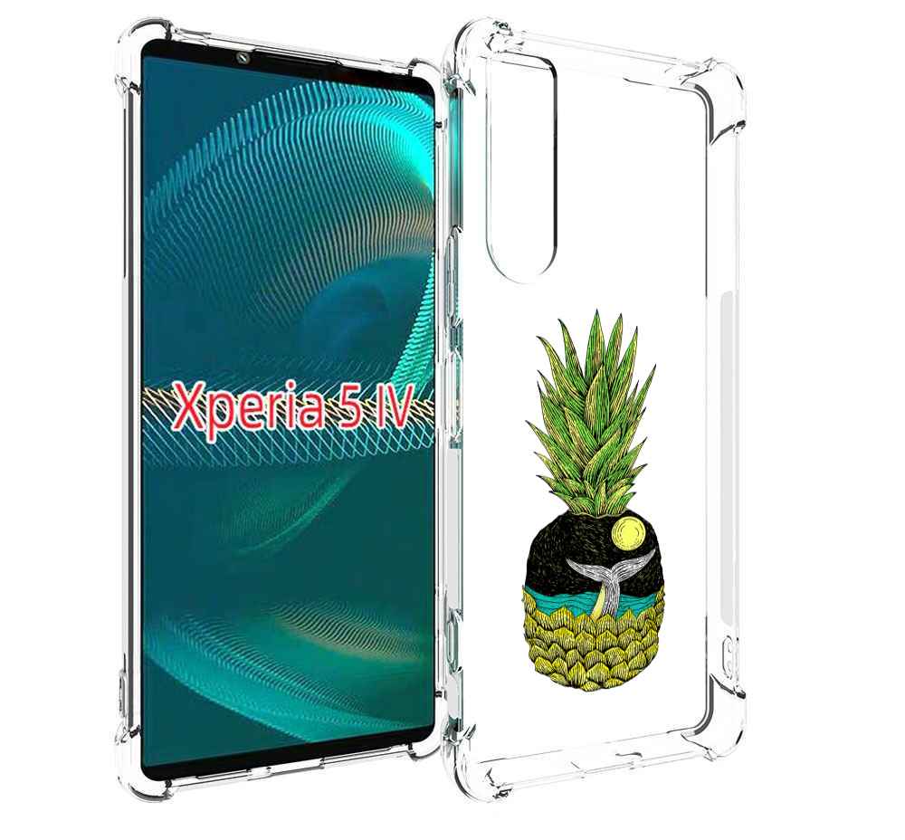 

Чехол MyPads ананас с китом для Sony Xperia 5 IV (5-4), Прозрачный, Tocco