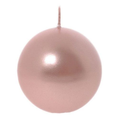 

Свеча Mercury Deco Metallic sphere 8 см розовое золото