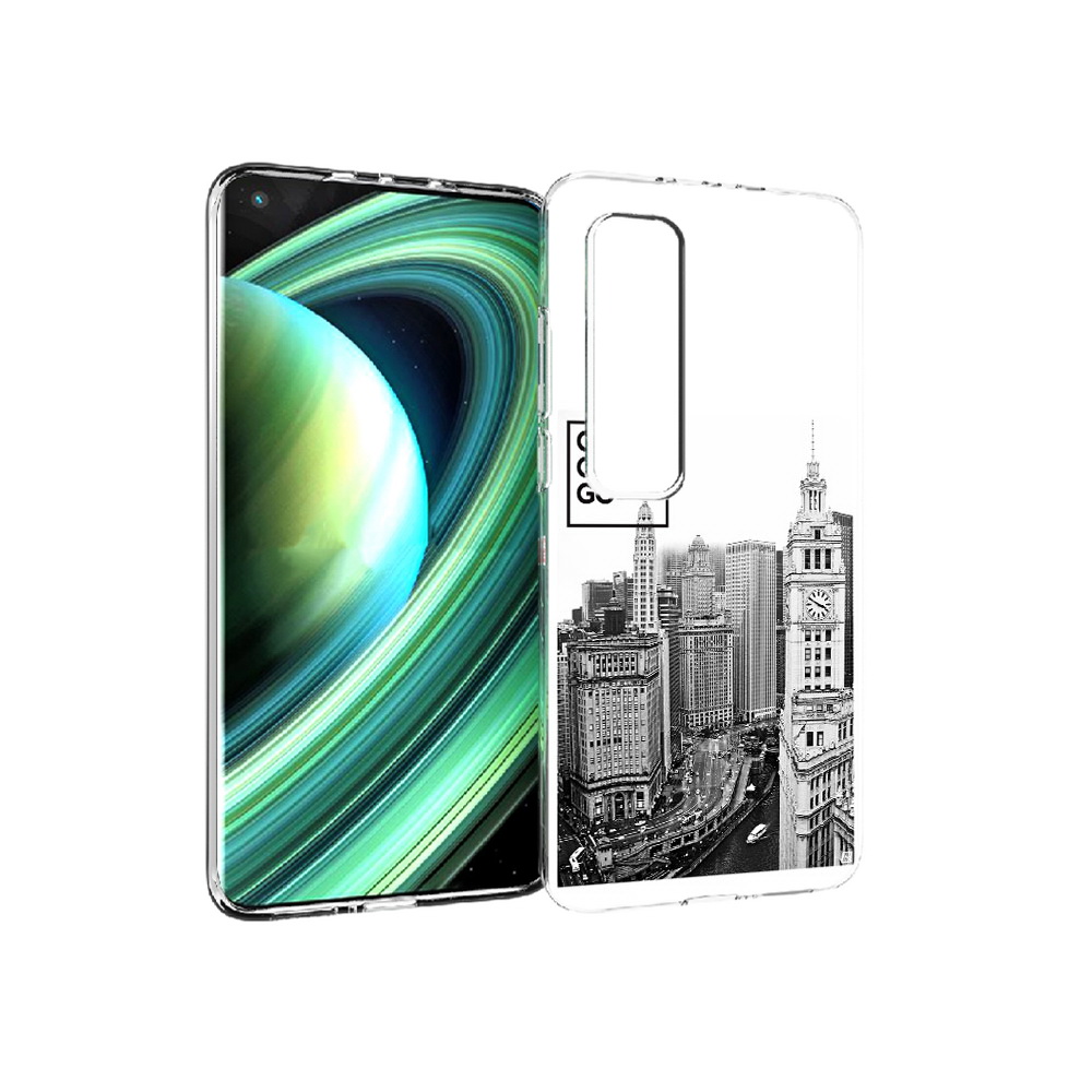 

Чехол MyPads Tocco для Xiaomi Mi 10 Ultra черно белый чикаго (PT156404.264.689), Прозрачный, Tocco