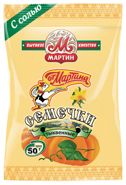 

Семечки тыквенные От Мартина жареные соленые 50 г