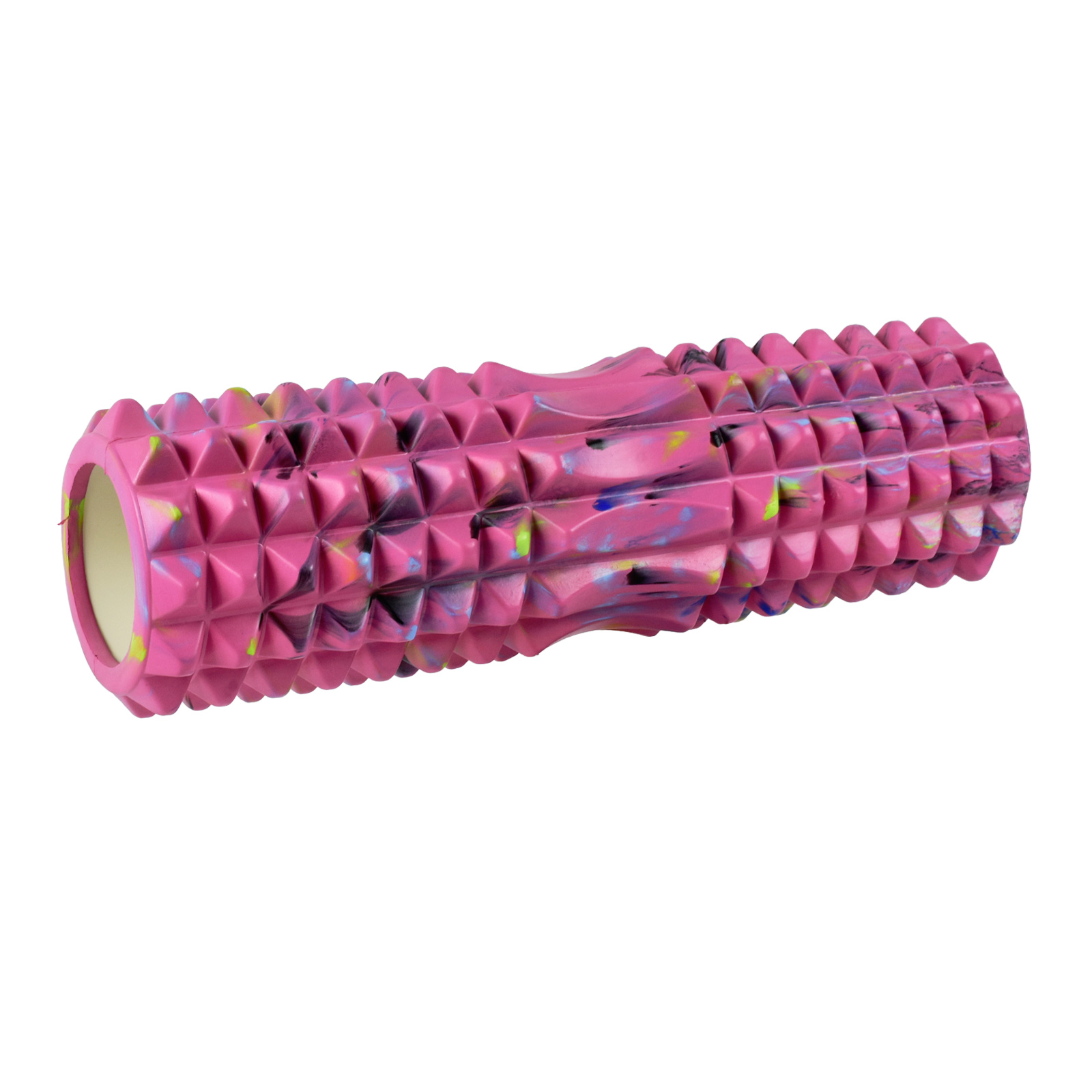 Ролик массажный для йоги CLIFF 45*13см, мультиколор розовый