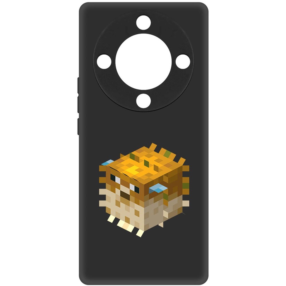 

Чехол-накладка Софт Minecraft-Иглобрюх для Honor X9a, Черный
