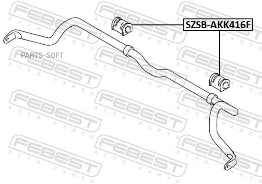 

FEBECT SZSB-AKK416F ВТУЛКА ПЕРЕДНЕГО СТАБИЛИЗАТОРА D25