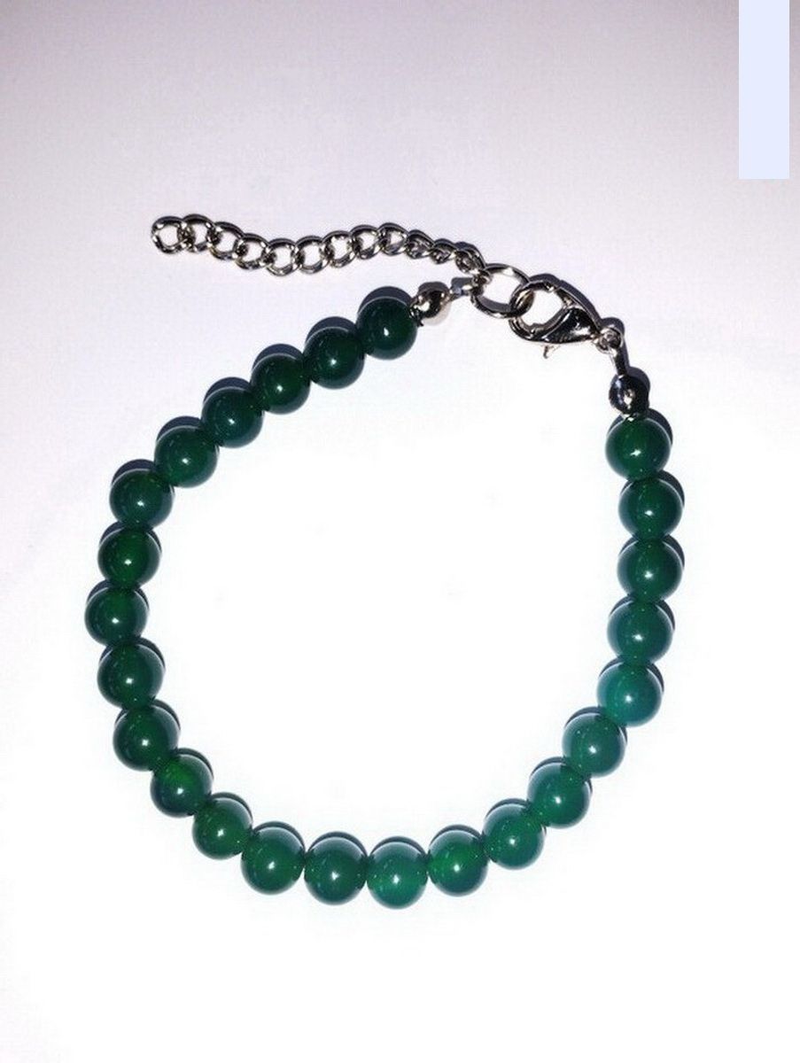 

Браслет из стали р. 16 Красота камня Хризопраз, хризопраз, Хризопраз