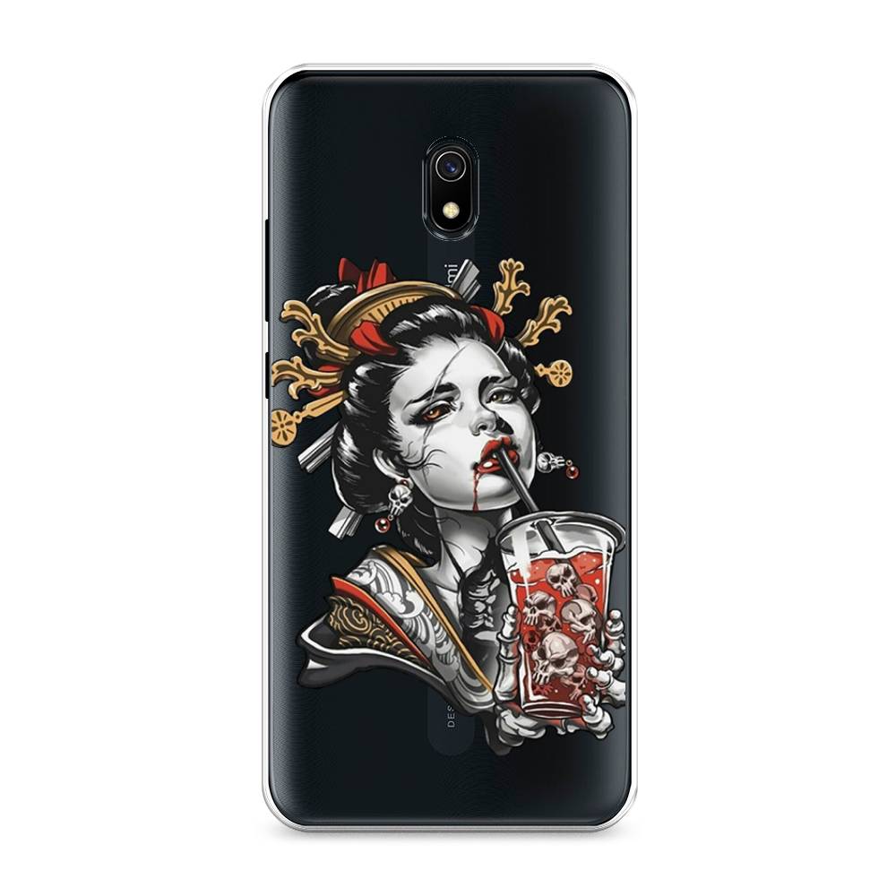 

Чехол на Xiaomi Redmi 8A "Опасная гейша", Красный;черный;серый, 37250-4