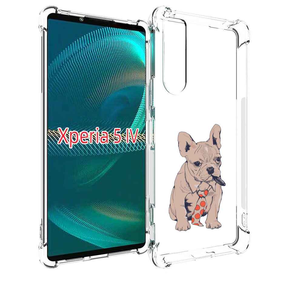 

Чехол MyPads бульдог с сигарой для Sony Xperia 5 IV (5-4), Прозрачный, Tocco