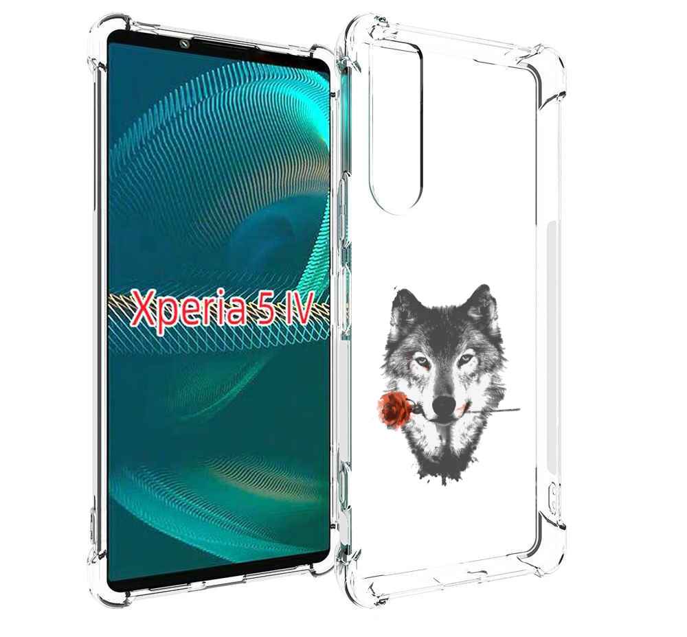 

Чехол MyPads волк с розой для Sony Xperia 5 IV (5-4), Прозрачный, Tocco