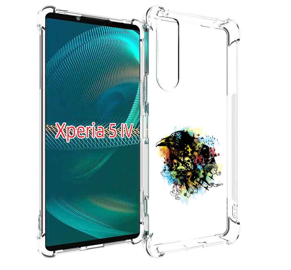 

Чехол MyPads ворон и черепа для Sony Xperia 5 IV (5-4), Прозрачный, Tocco