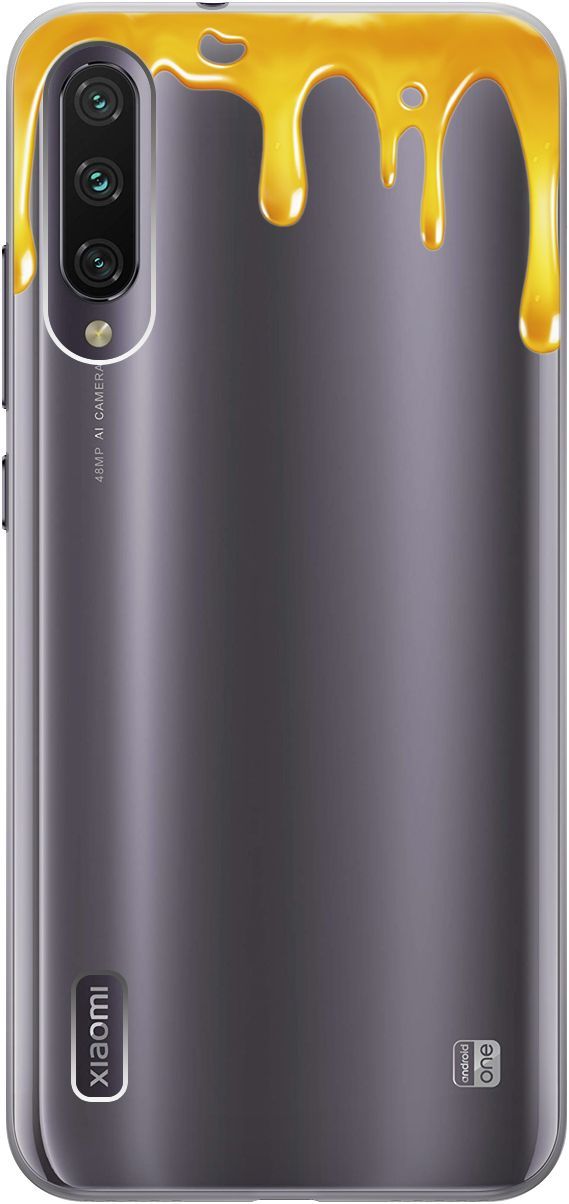 

Чехол на Xiaomi Mi A3 "Honey" прозрачный, Прозрачный;желтый, 1825