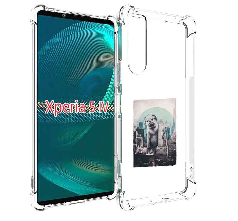

Чехол MyPads выдра в городе для Sony Xperia 5 IV (5-4), Прозрачный, Tocco