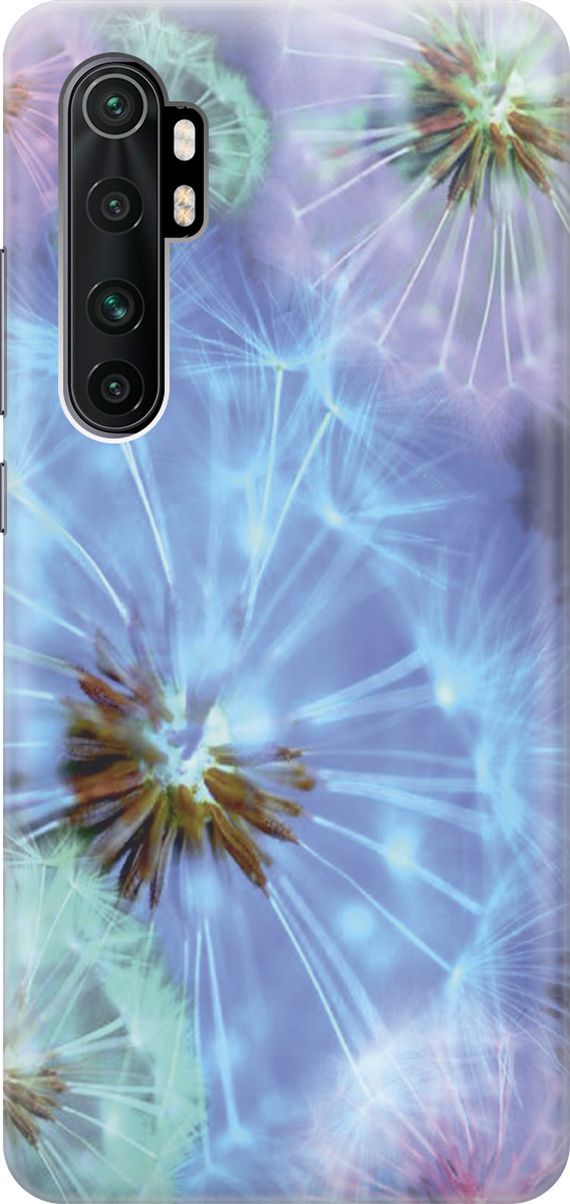 

Чехол на Xiaomi Mi Note 10 Lite "Макро одуванчики", Голубой;синий, 2914