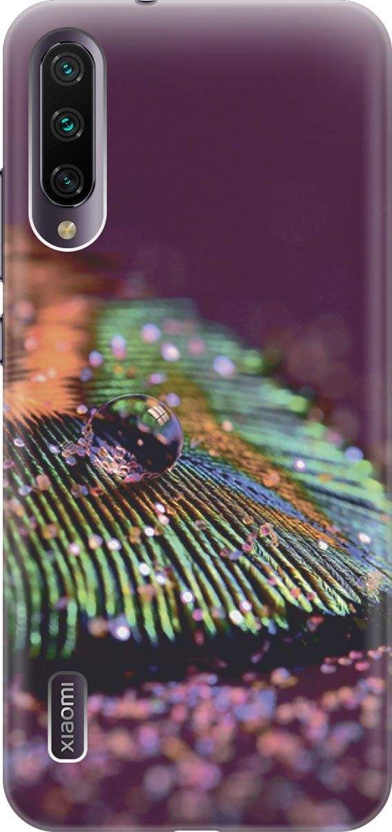 

Силиконовый чехол на Xiaomi Mi A3 "Капля на пере", Зеленый;фиолетовый, 3548