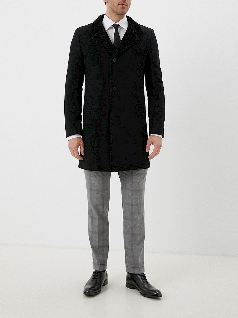 

Пальто мужское Berkytt 117/2 И1676 черное 120/188, Черный, 117/2 И1676