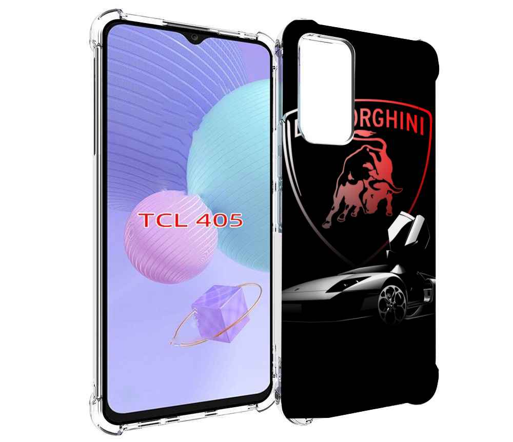 

Чехол MyPads Ламборгини-black мужской для TCL 405, Tocco