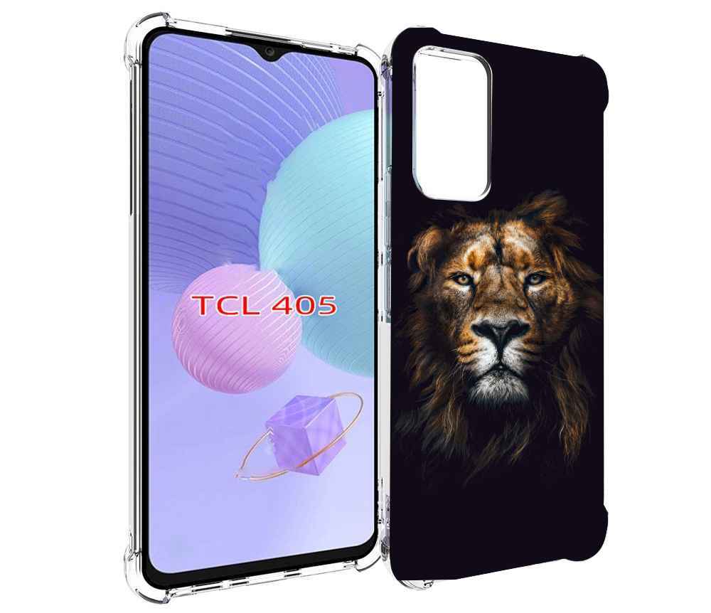 

Чехол MyPads Лев-в-тени мужской для TCL 405, Tocco