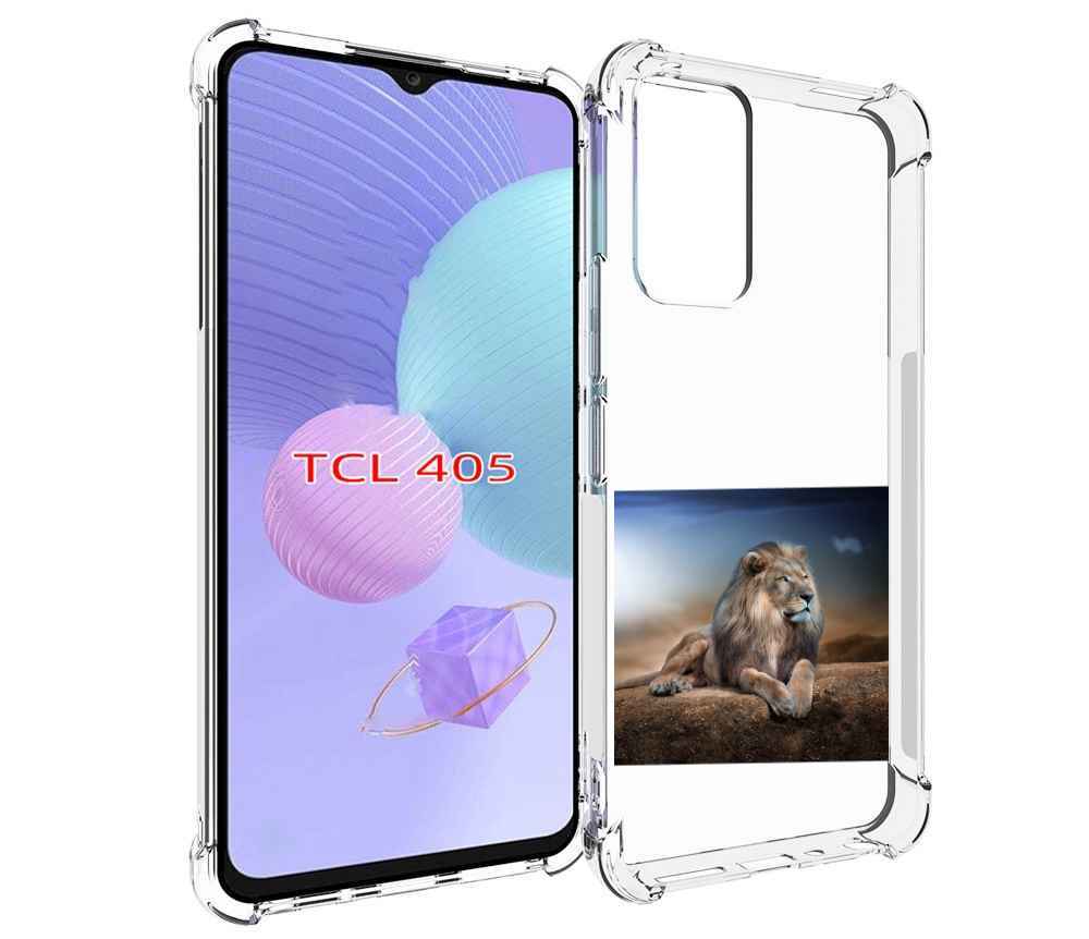 

Чехол MyPads Лев-наблюдает для TCL 405, Tocco