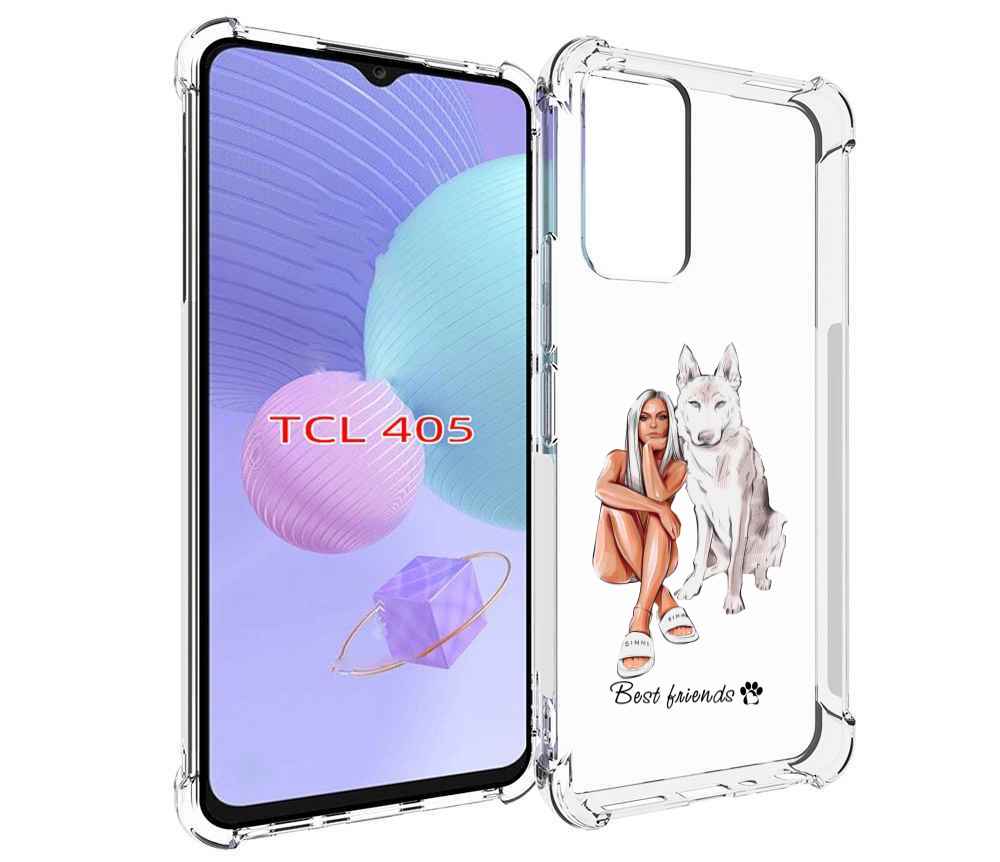 

Чехол MyPads Лучшие-друзья для TCL 405, Tocco