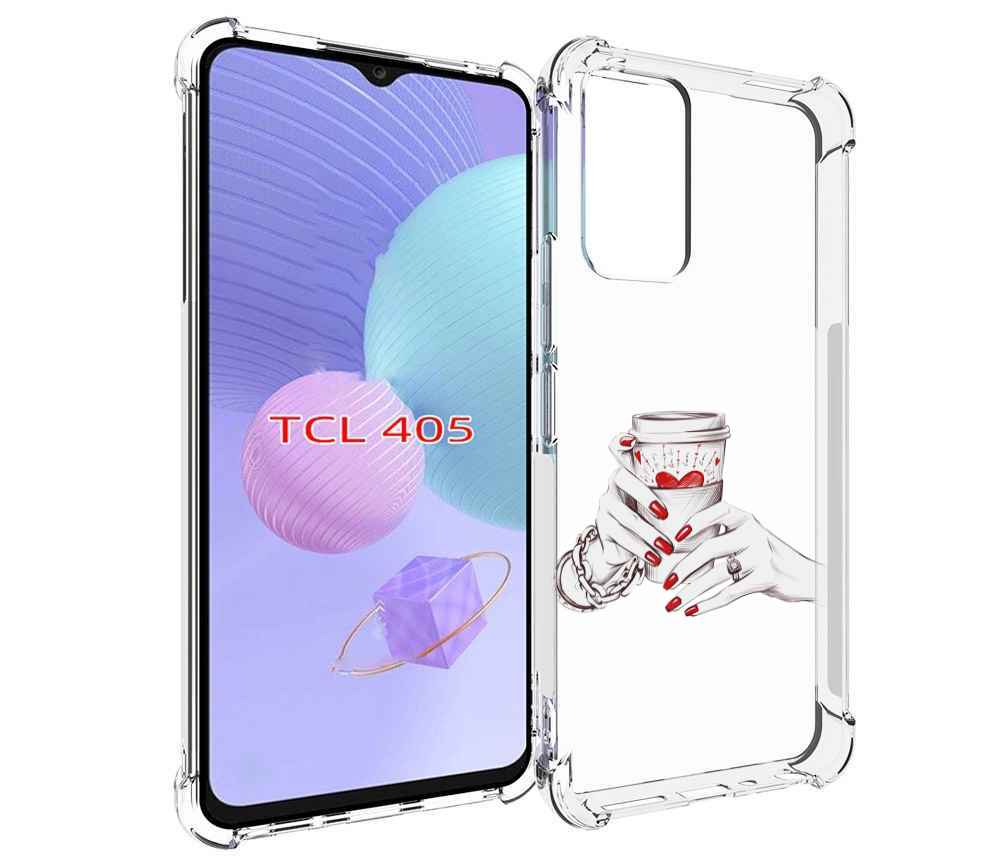 

Чехол MyPads Любовный-стакан для TCL 405, Tocco