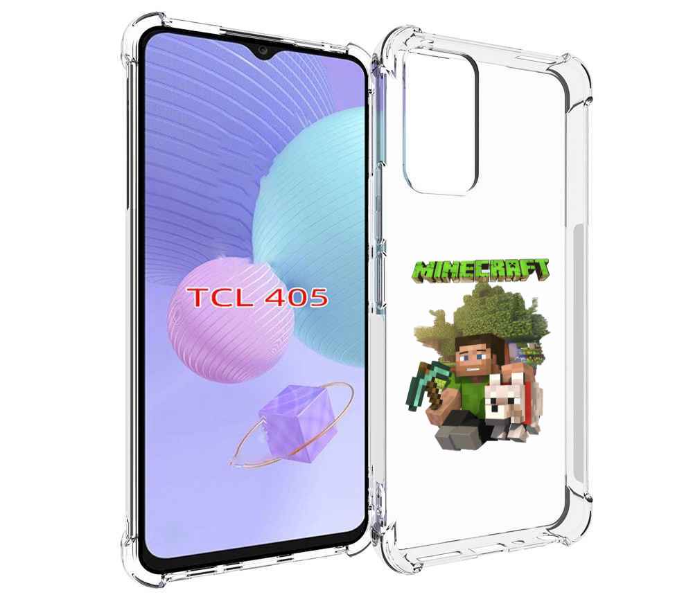 

Чехол MyPads Майнкрафт детский для TCL 405, Tocco