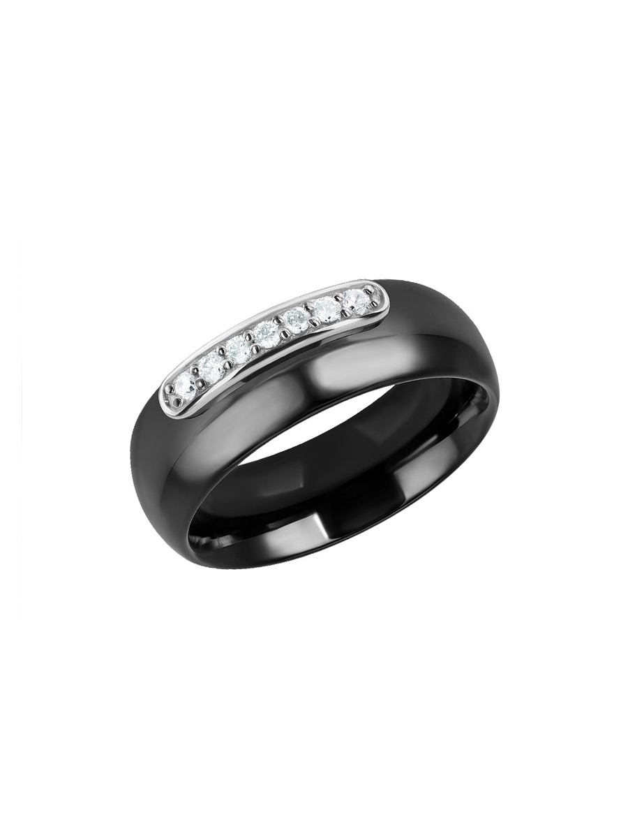 

Кольцо из керамики/серебра р. , VALTERA 070585, фианит, 070585