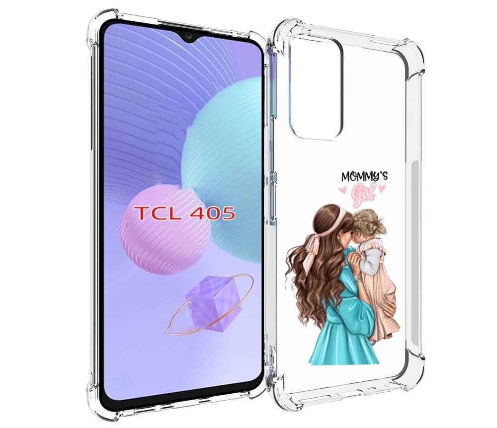 

Чехол MyPads Мама-девочки женский для TCL 405, Tocco