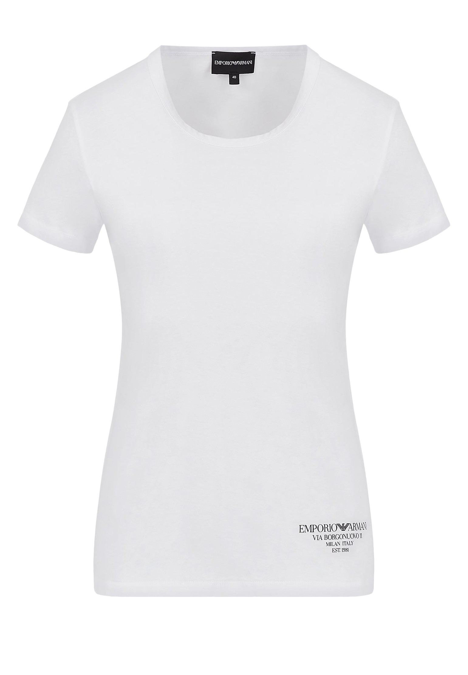 

Футболка женская Emporio Armani 126799 белая 42 IT, 126799