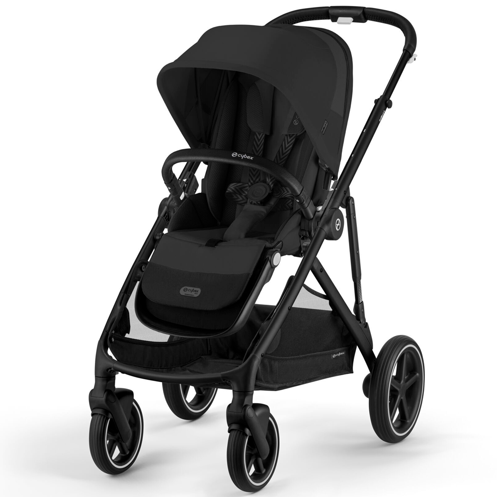 Прогулочная коляска Cybex Gazelle S с дождевиком и корзинкой,  Moon Black прогулочная коляска moon zac