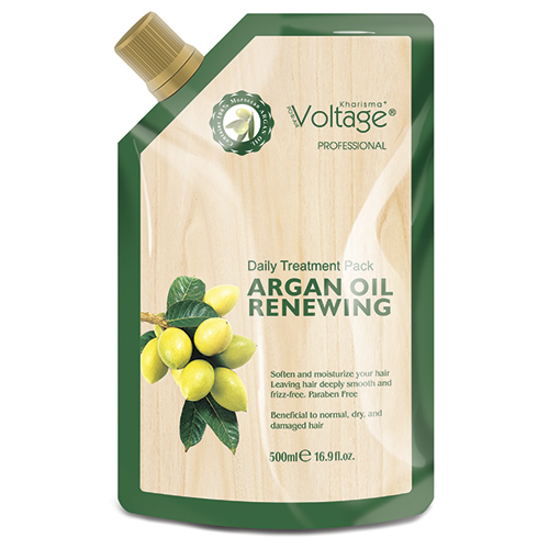 Маска для волос KHARISMA VOLTAGE ARGAN OIL восстанавливающая с маслом арганы 500 мл маска эксфолиант 2 в 1 чистый детокс c водорослями био для нормальных и жирных волос 200мл