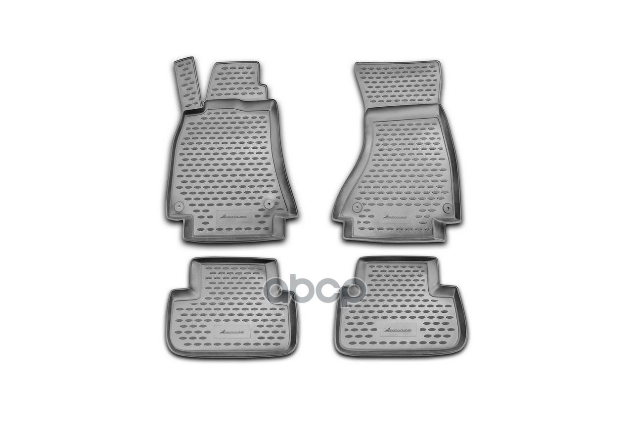 фото Коврики в салон audi a-4 b8, 2007-2015, акпп, 4 шт. (полиуретан) autofamily арт. nlc040921