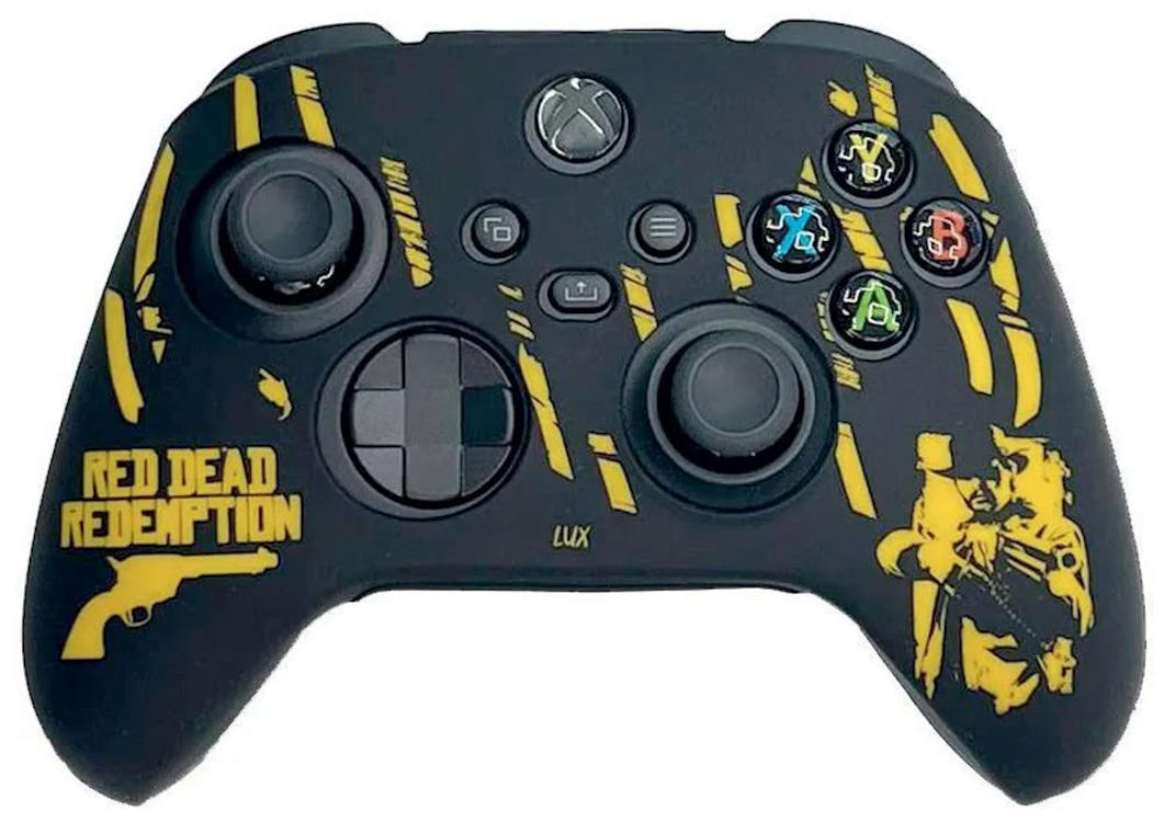 Чехол для геймпада NoBrand Silicone Case Red Dead Redemption Black-Yellow для Xbox One