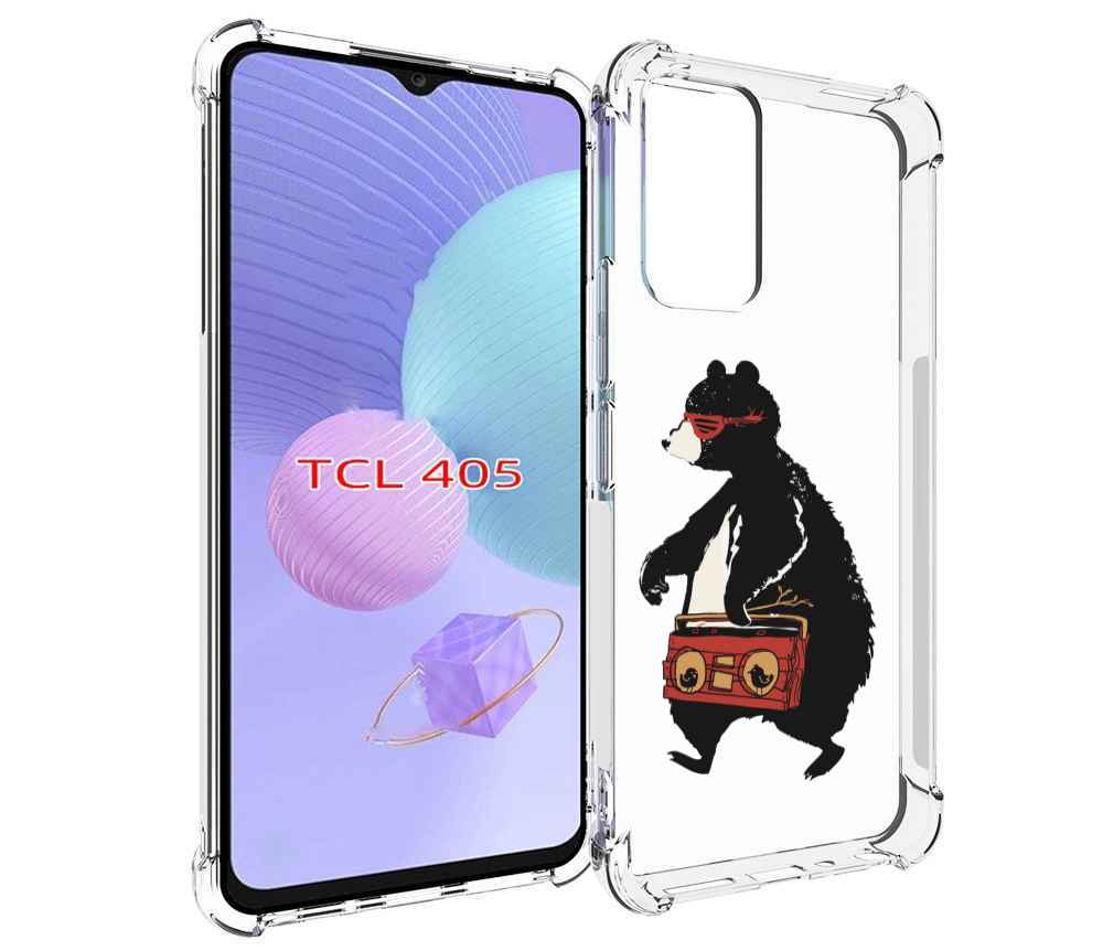 

Чехол MyPads Музыкальный медведь для TCL 405, Tocco