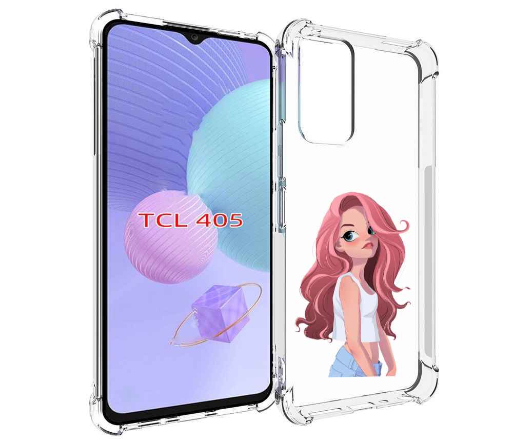 

Чехол MyPads Мультяшный-арт-девушки женский для TCL 405, Tocco