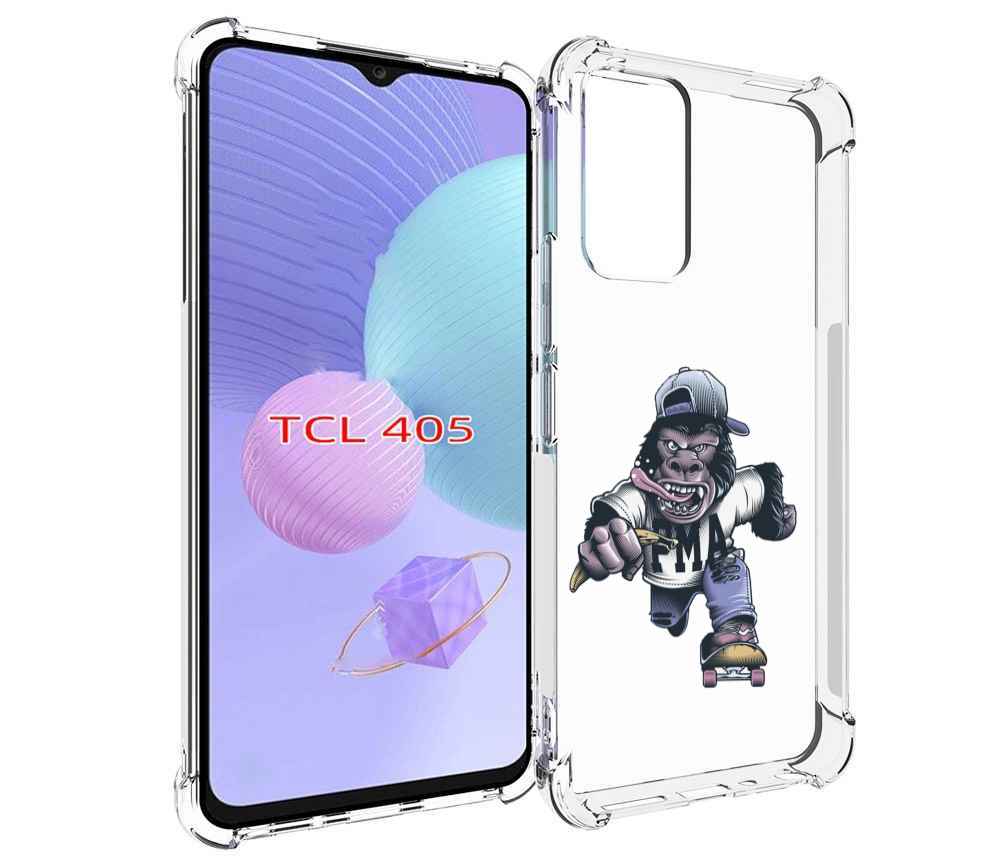 

Чехол MyPads Обезьяна на скейте для TCL 405, Tocco