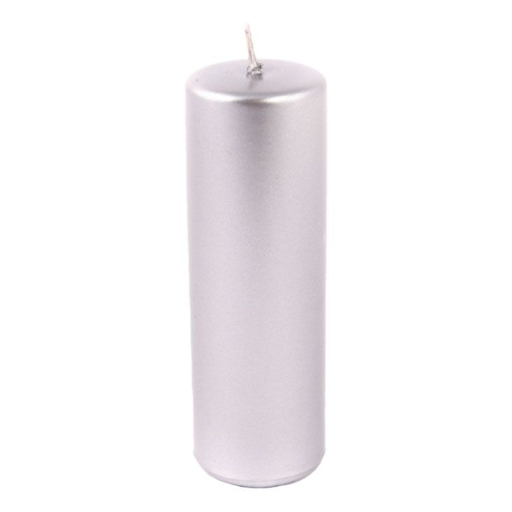 

Свеча Mercury Deco Glossy 5x15 см серебро