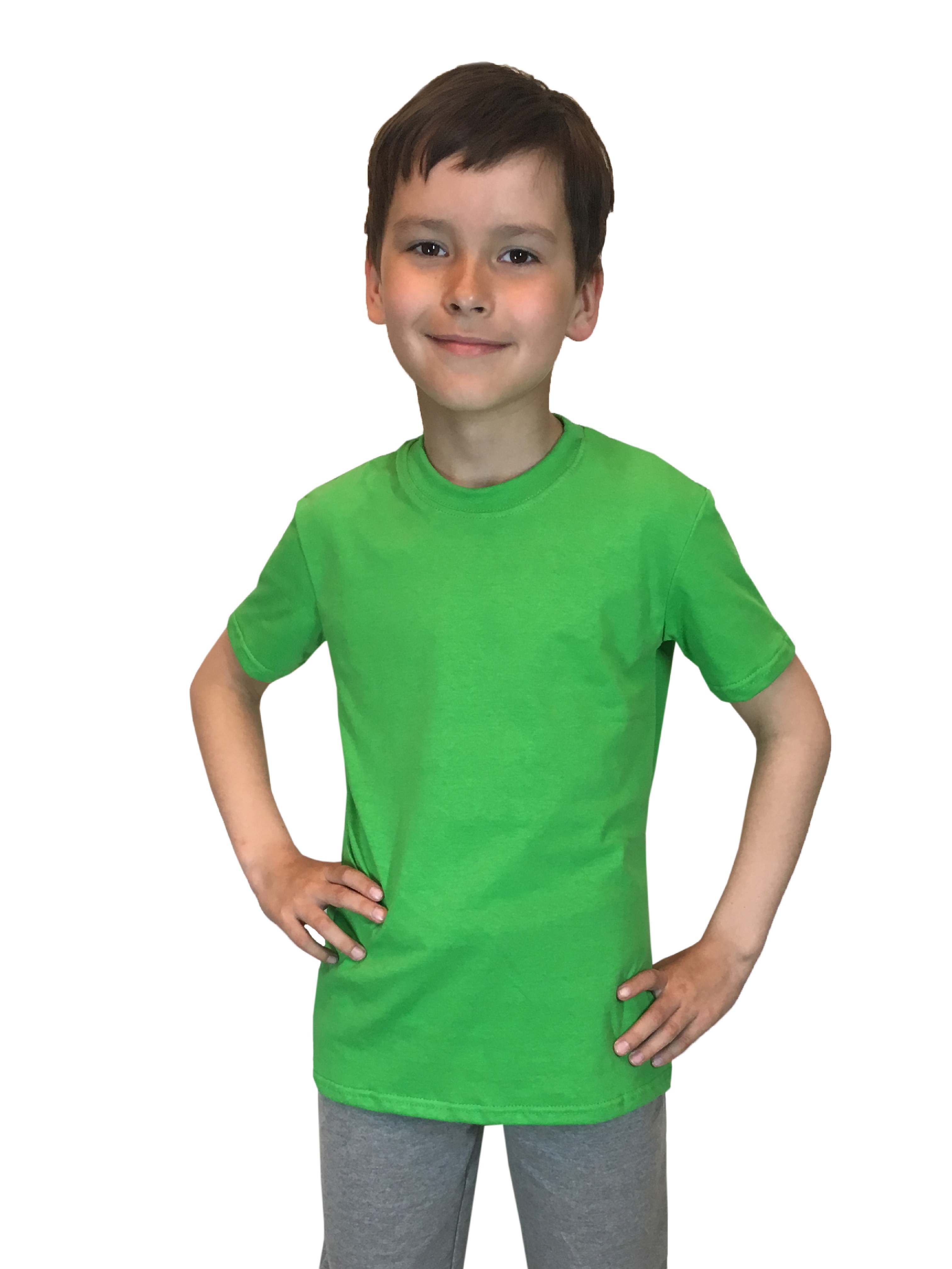 Футболка детская Детрик, зеленый размер 140, Ф-1-69