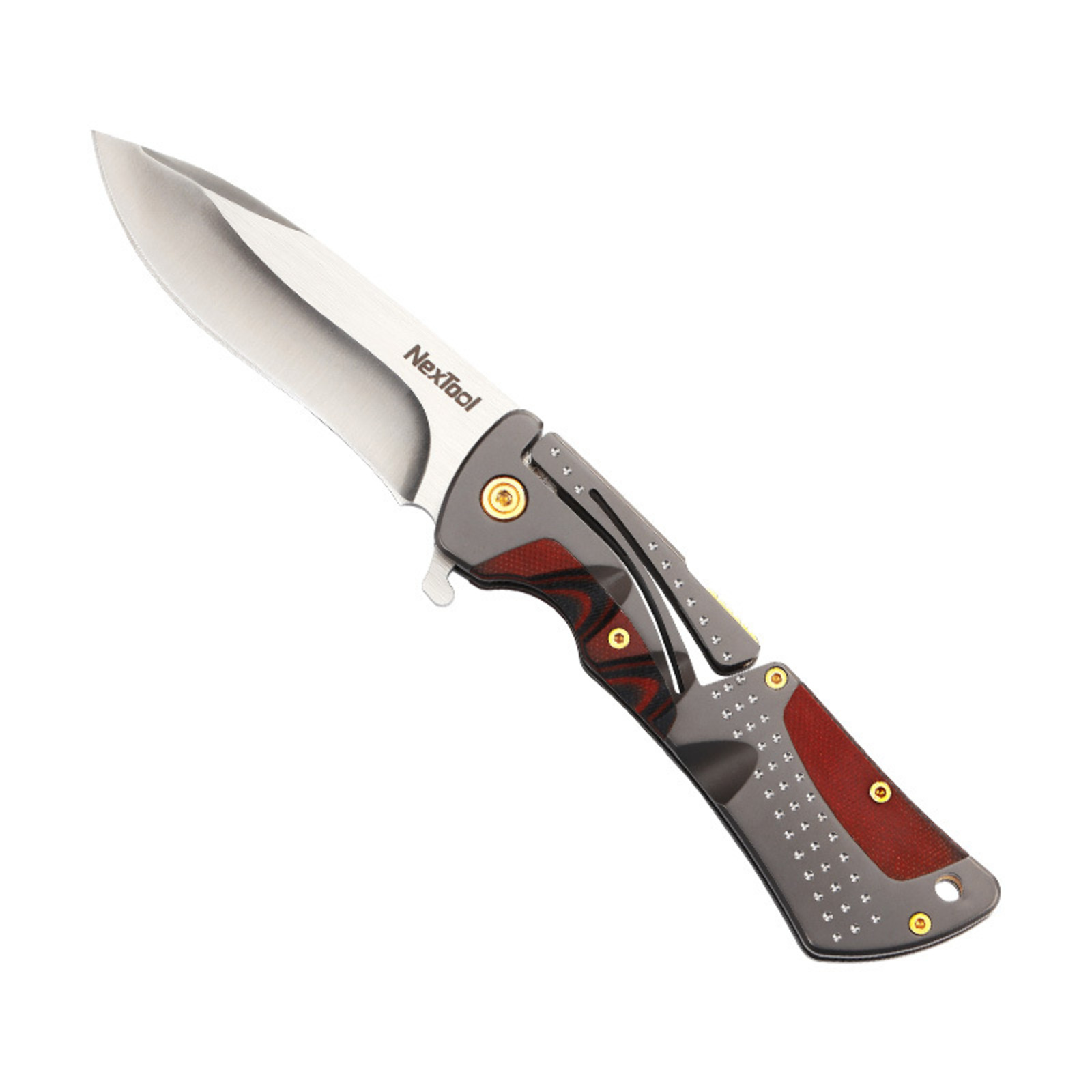 Туристический нож NexTool Klecker Folding Knife, серый