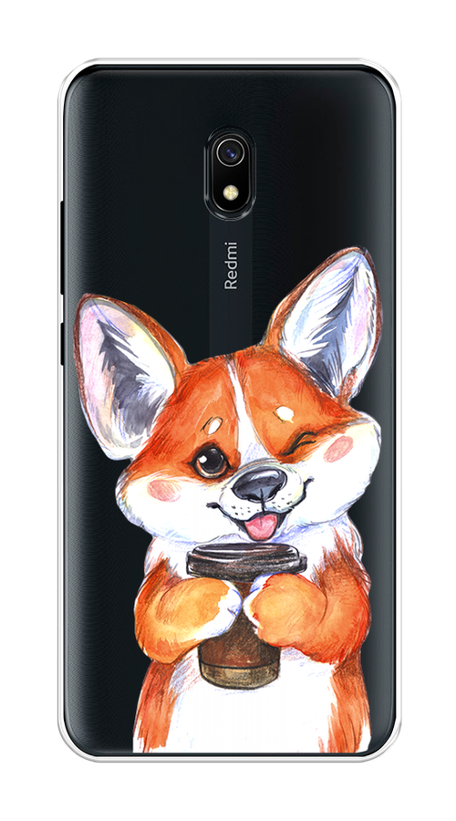 

Чехол на Xiaomi Redmi 8A "Корги с кофе", Оранжевый;белый, 37250-4