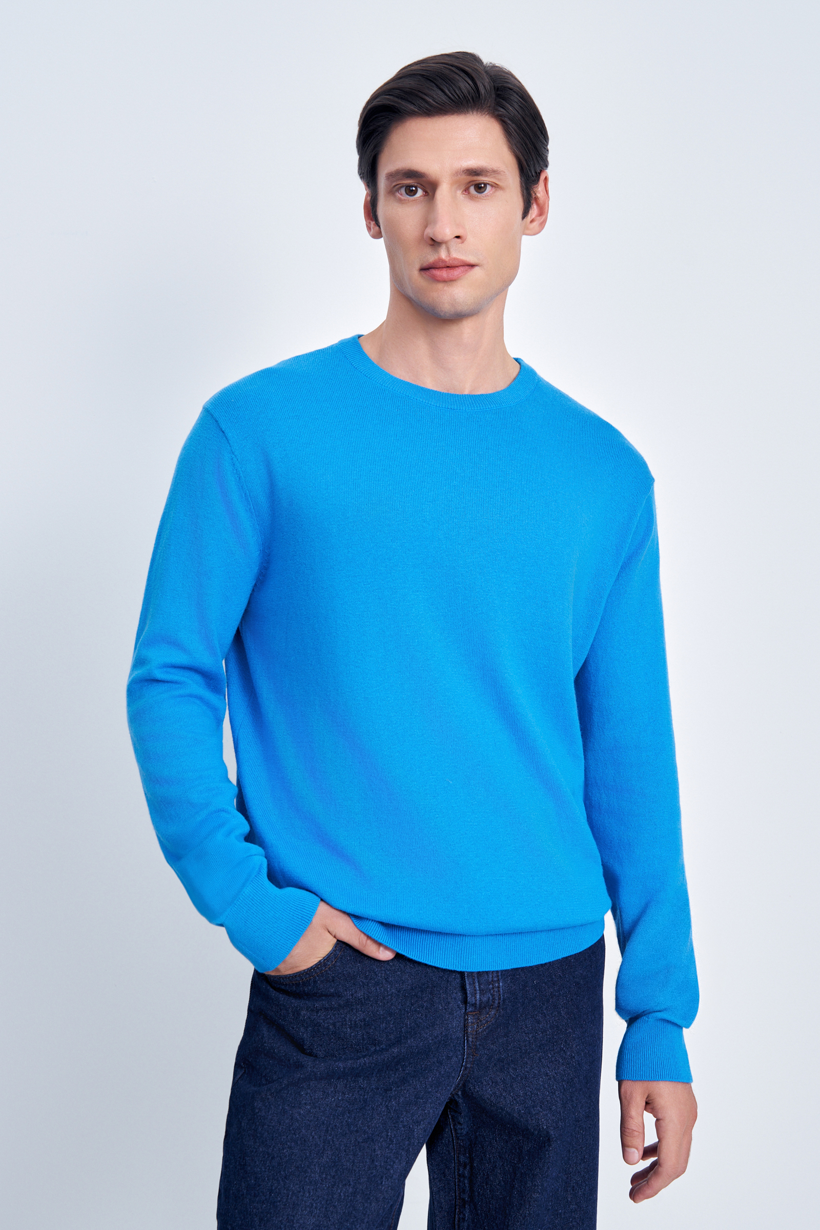 

Джемпер мужской Finn Flare BAS-20132 синий 4XL, BAS-20132