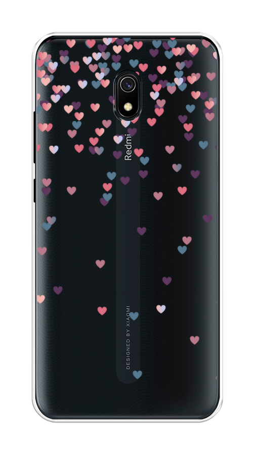 

Чехол на Xiaomi Redmi 8A "Посыпка сердечки", Розовый;фиолетовый, 37250-3