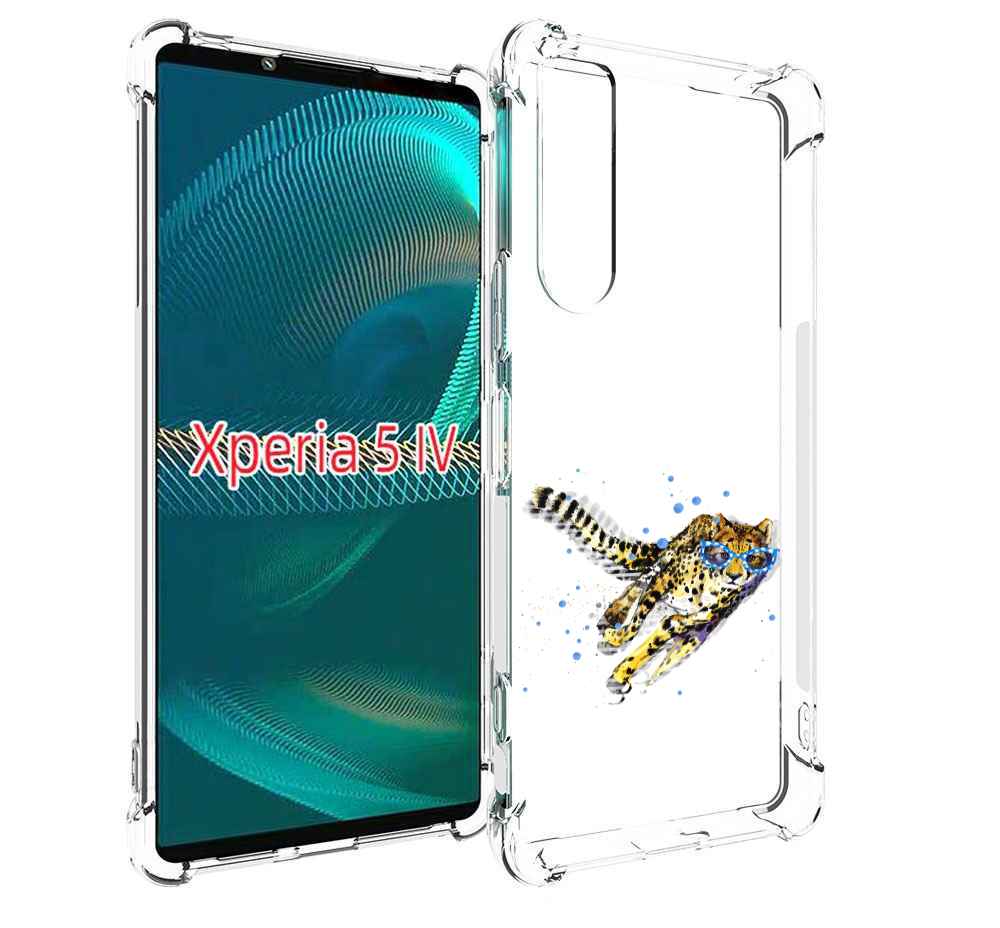 

Чехол MyPads гепард в очках для Sony Xperia 5 IV (5-4), Прозрачный, Tocco
