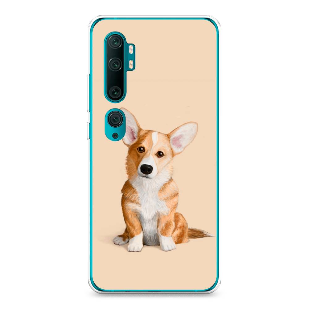 

Чехол на Xiaomi Mi Note 10"Грустный Корги", Коричневый;бежевый, 37350-1