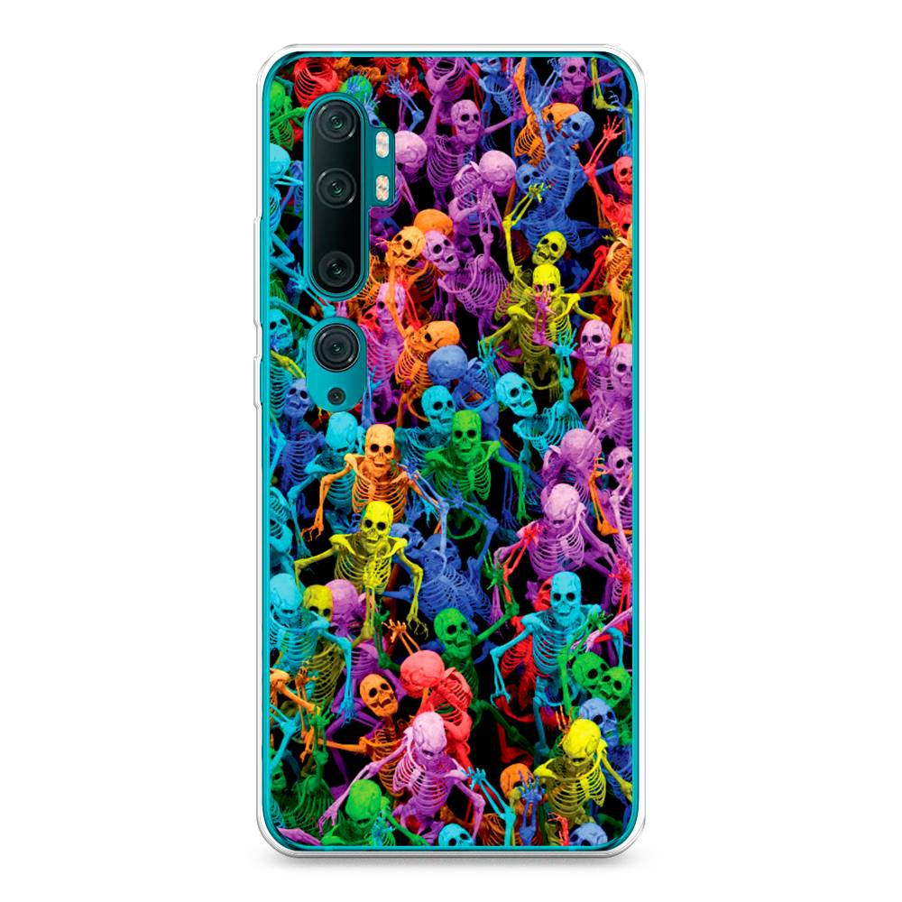 

Чехол на Xiaomi Mi Note 10"Вечеринка скелетов", Фиолетовый;желтый;оранжевый, 37350-6