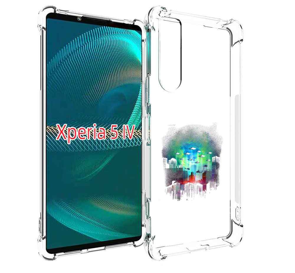 

Чехол MyPads город в свечении для Sony Xperia 5 IV (5-4), Прозрачный, Tocco