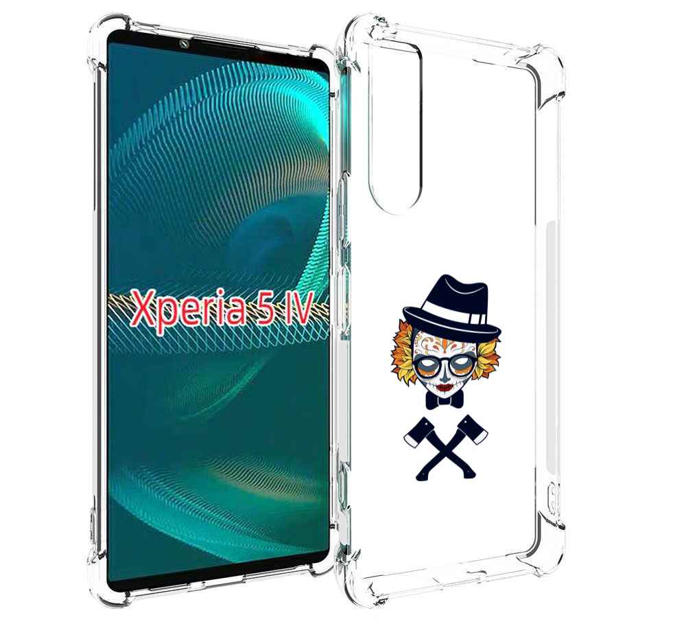 

Чехол MyPads девушка в маске с топорами рисунок для Sony Xperia 5 IV (5-4), Прозрачный, Tocco