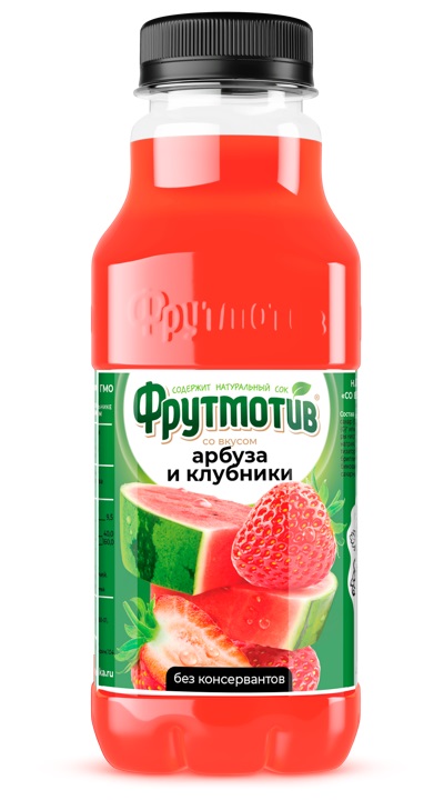 

Напиток сокосодержащий Фрутмотив арбуз-клубника негазированный 500 мл