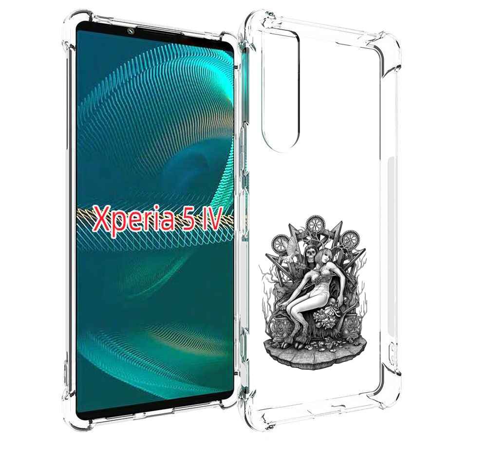 

Чехол MyPads девушка на троне для Sony Xperia 5 IV (5-4), Прозрачный, Tocco