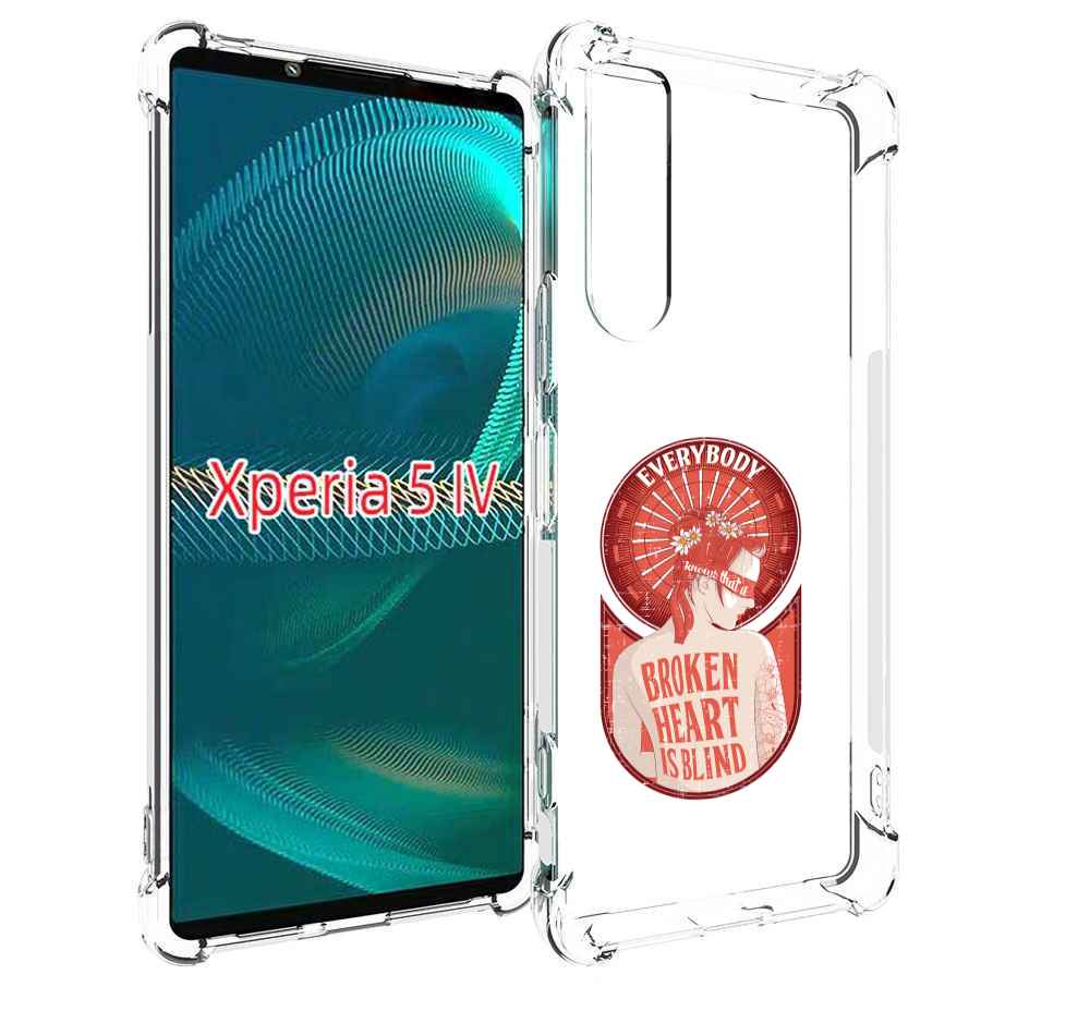 

Чехол MyPads девушка разбитое сердце для Sony Xperia 5 IV (5-4), Прозрачный, Tocco