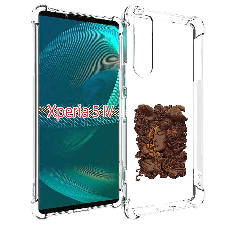 

Чехол MyPads девушка с длинными волосами абстракция для Sony Xperia 5 IV (5-4), Прозрачный, Tocco