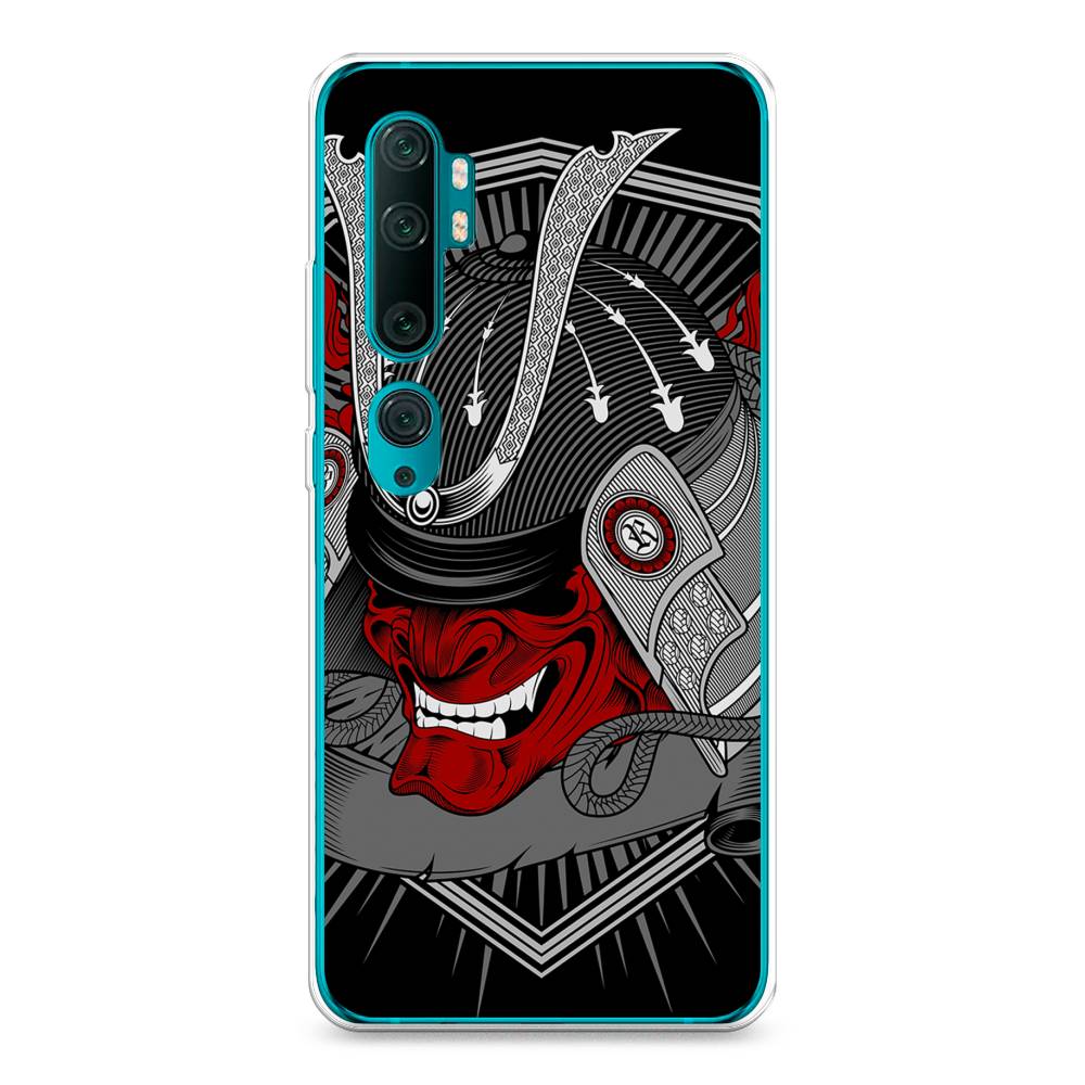 

Чехол на Xiaomi Mi Note 10"Красная маска самурая", Белый;красный;черный, 37350-4